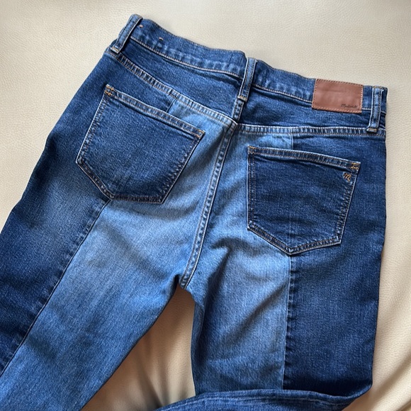 Madewell Cruiser Straight 2 tone Denim Jeans - Picture 4 of 5
